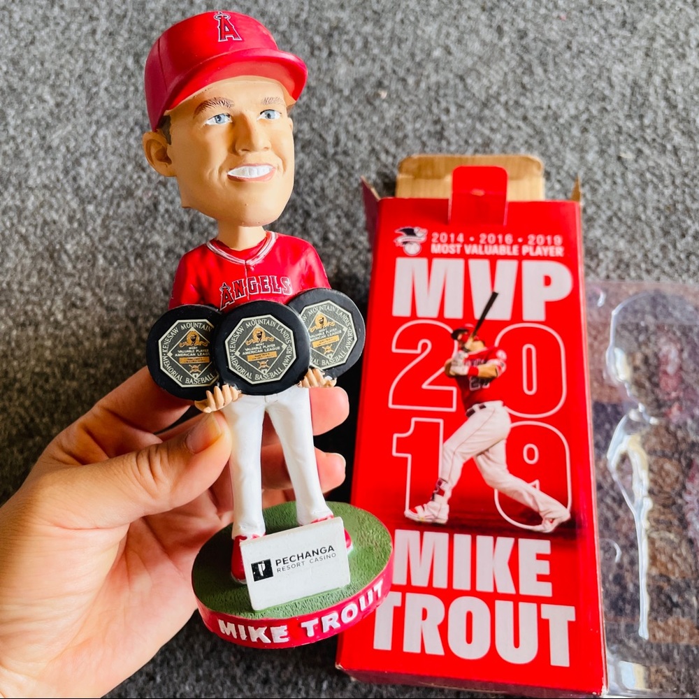 Mike Trout Angels Baseball MVP Bobblehead Figurine
